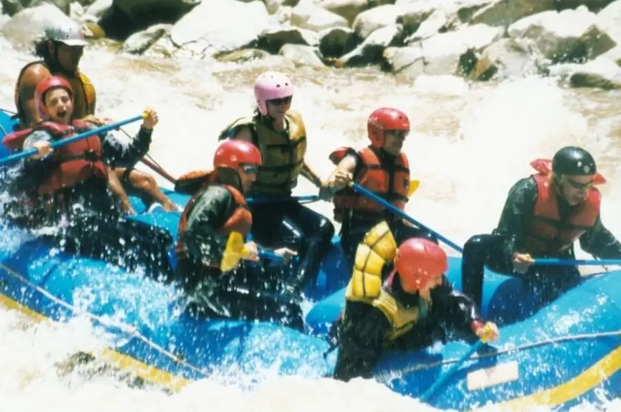 Cusco rafting Apurimac River Peru laughing