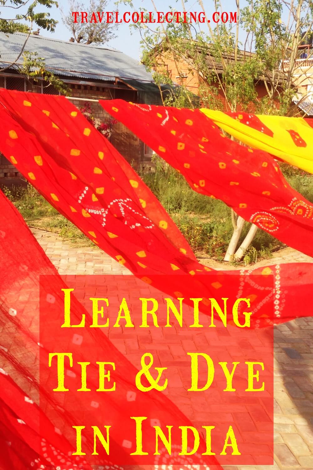 Learning Bandhani Tie and Dye India