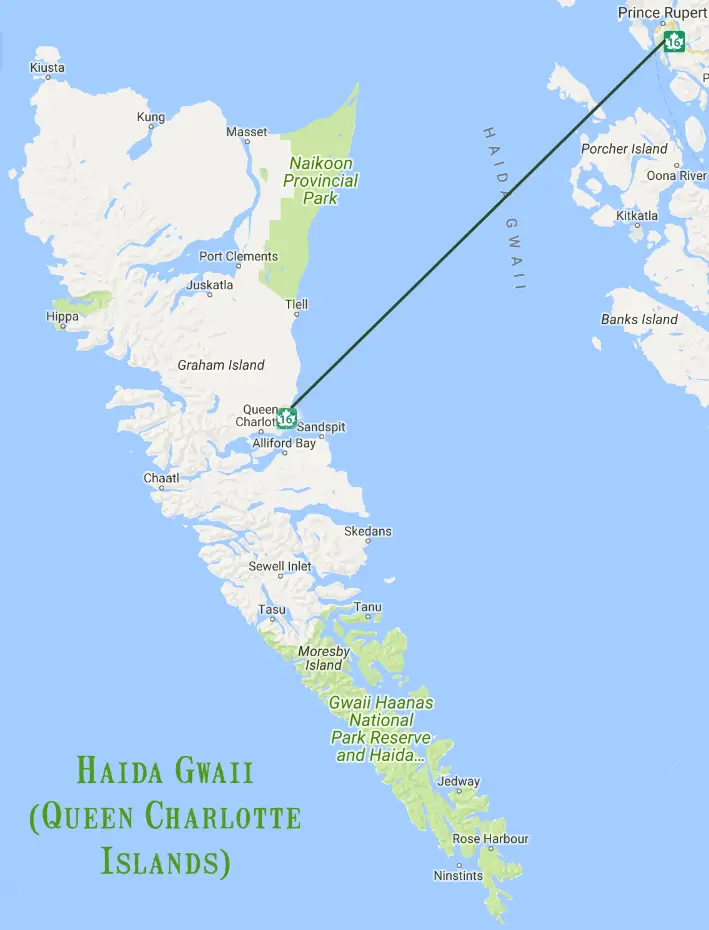 Haida Gwaii map