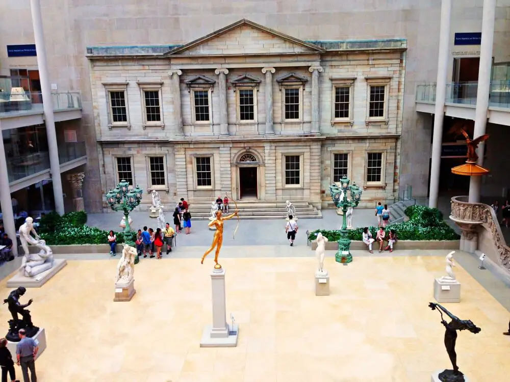 The Met bank and sculpture garden