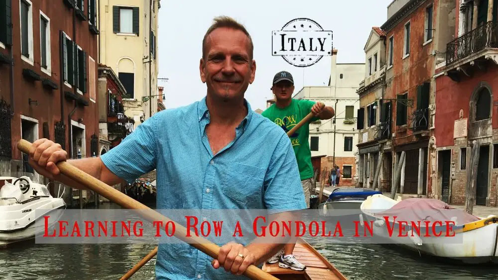 Learning to row a gondola in venice