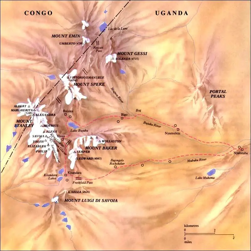 Ruwenzori Map