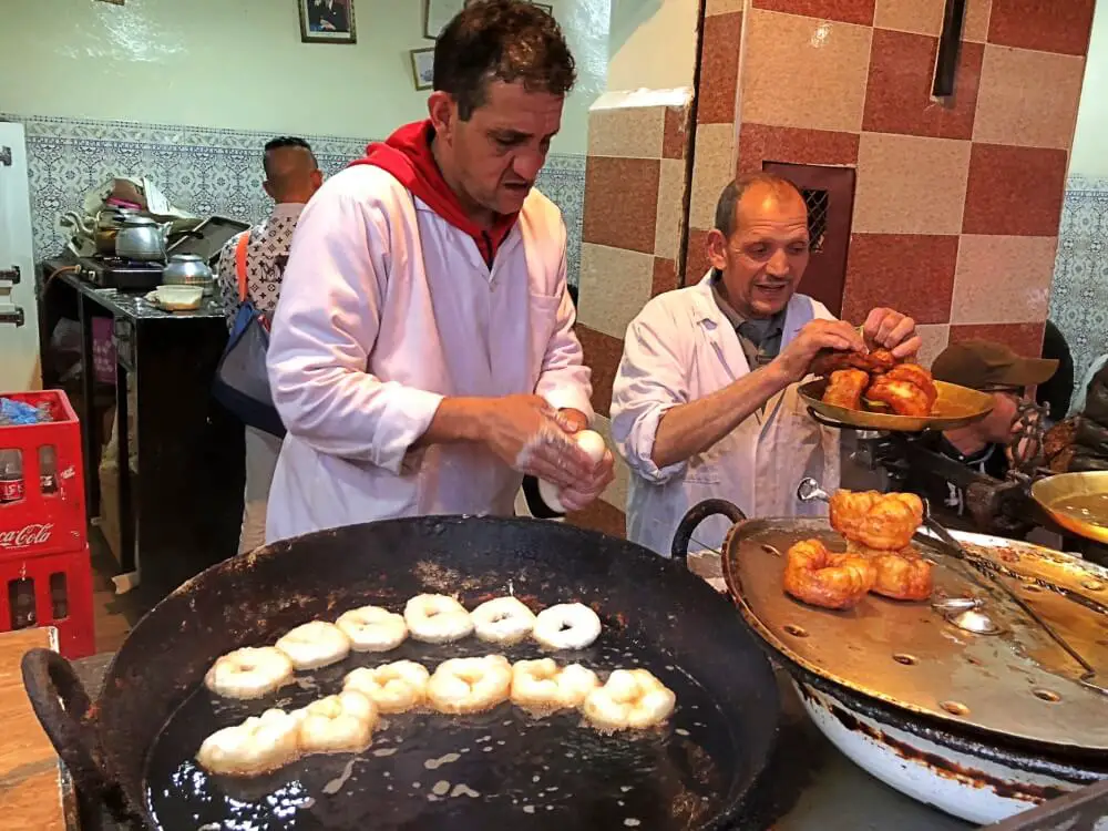 Food tour Marrakech donuts with orange blossom syrup