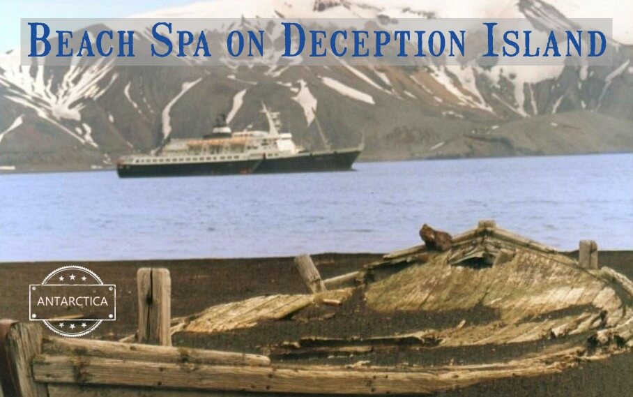 spa hot springs beach deception island antarctica