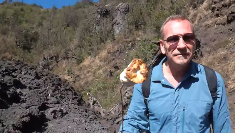 Roasting Marshmallows Volcano Guatemala