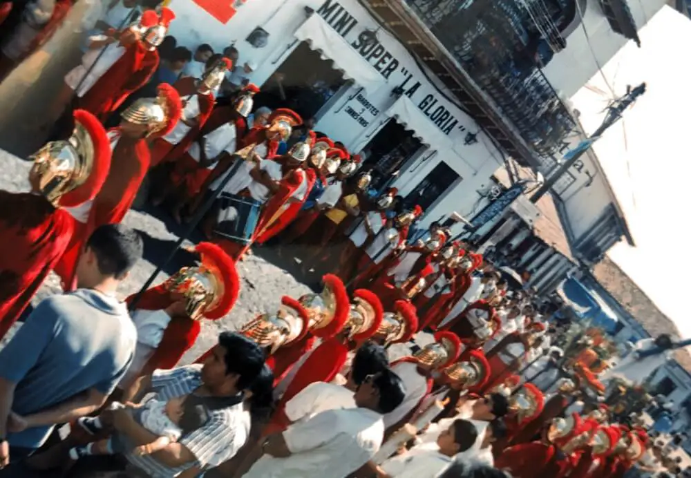 Semana Santa Good Friday procession Taxco, Mexico