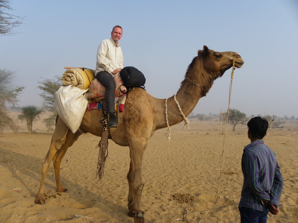 on my camel