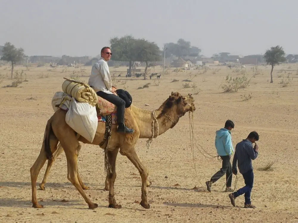 start of camel safari