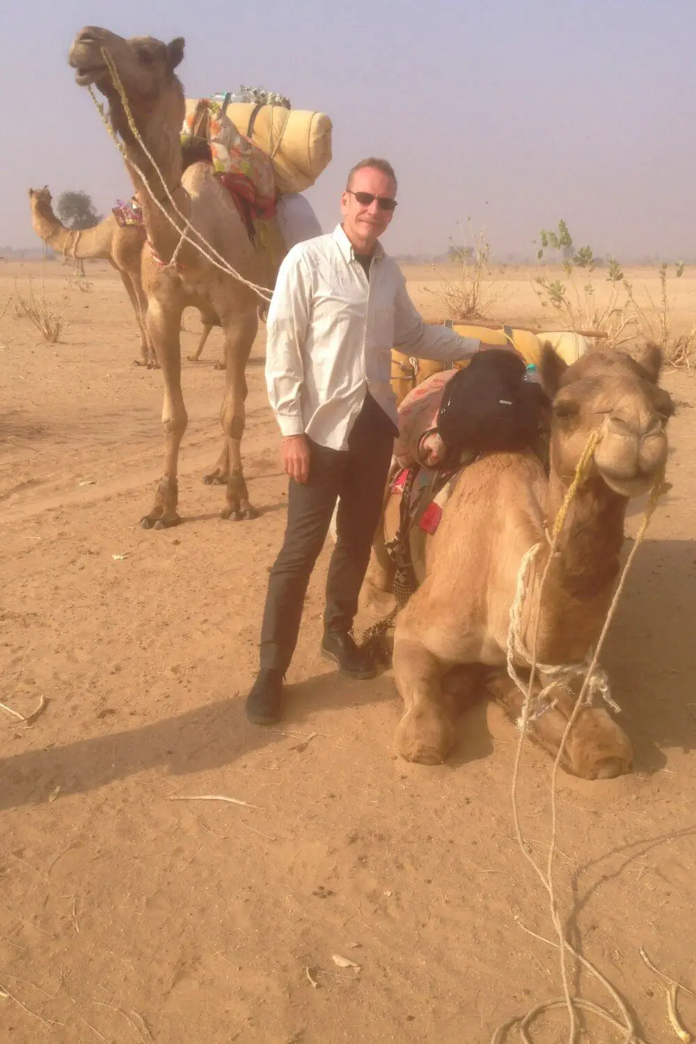 me on camel safari rajasthan