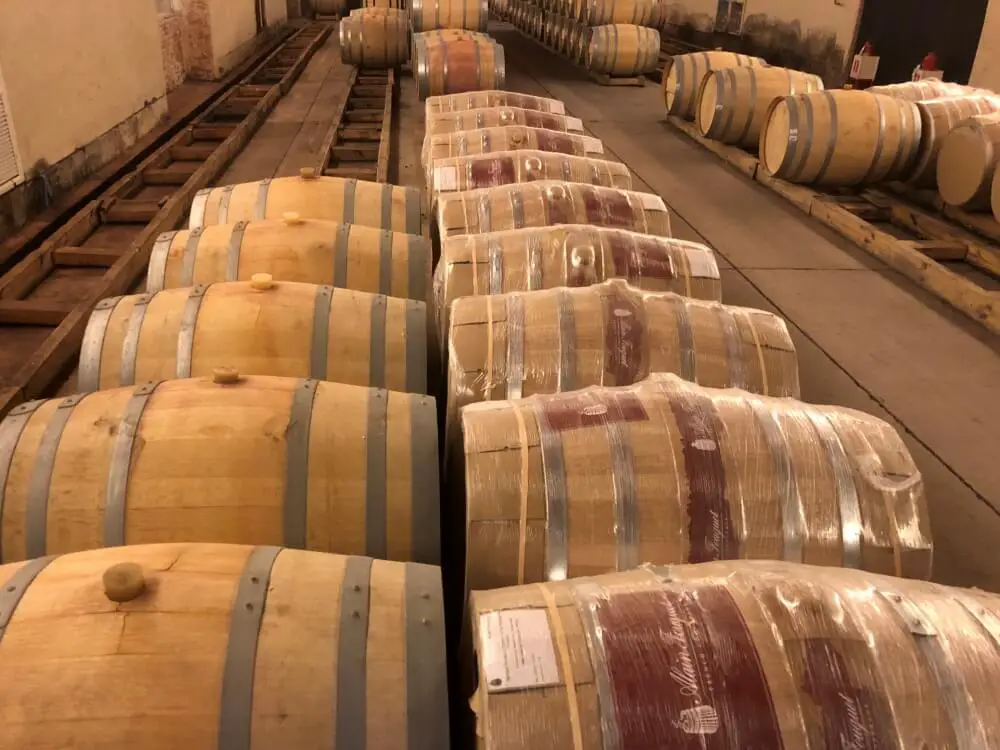 Concha y Toro wine tour barrels being stored