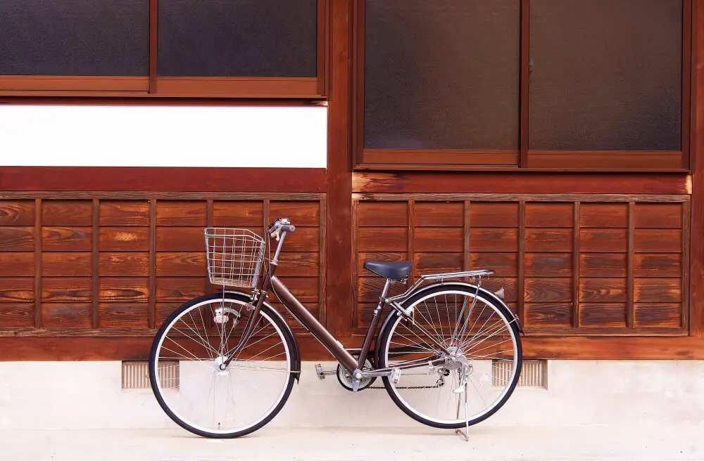 Bicycle at ryokan