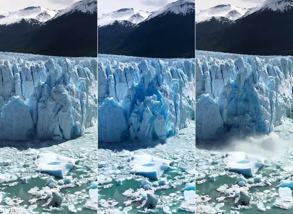 Perito Moreno birth of an iceberg_glacier calving