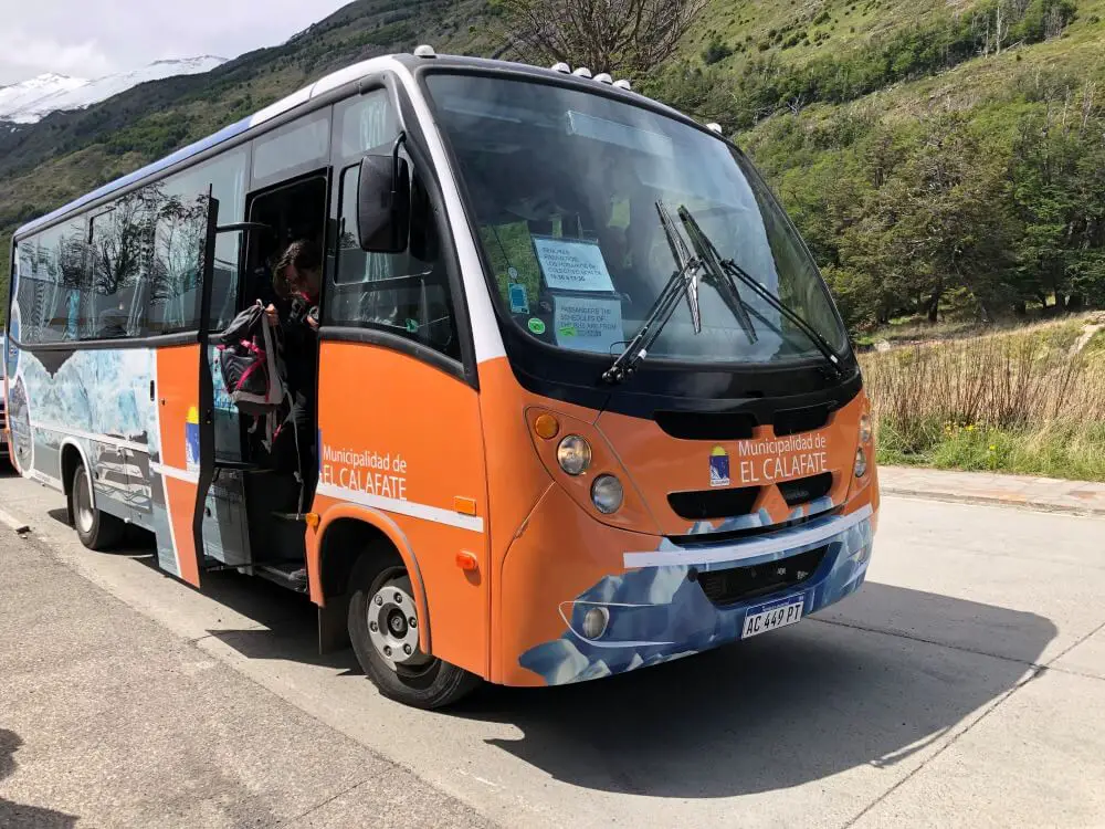 Perito Moreno shuttle bus