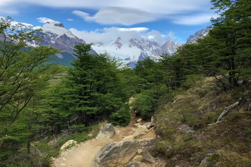 3-4 km trail laguna torre