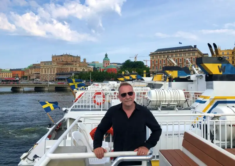 boarding the ferry to Vaxholm in Stockholm