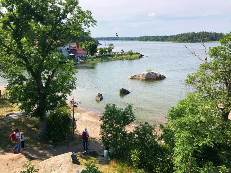 Beach Battery Park Vaxholm Sweden