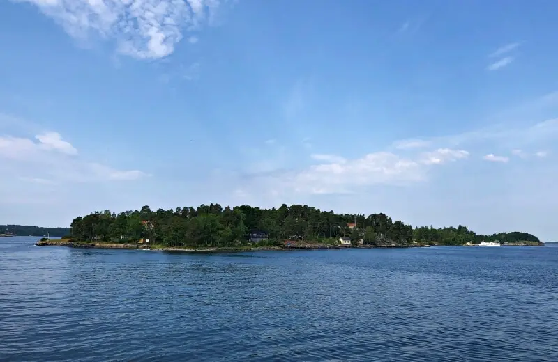 Stockholm Archipelago on way to Vaxholm