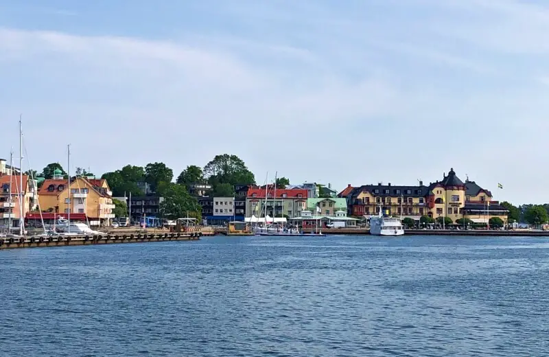 Vaxholm from the ferry from Stockholm