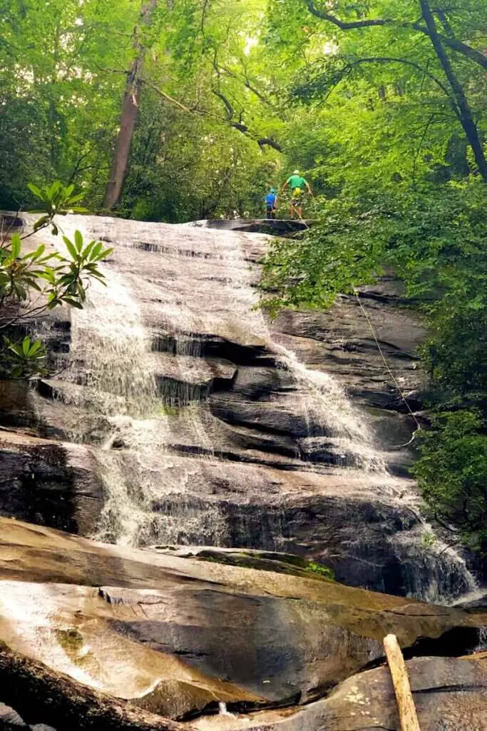 Canyoneering in Pisgah Forest Blue Ridge Mountains